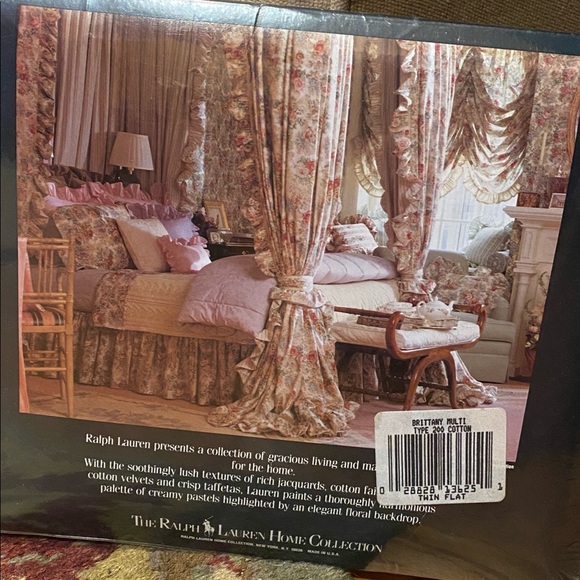 NEW RARE Vintage Ralph Lauren Brittany Multi Floral Twin Flat SHEET Cottagcore - Picture 2 of 7
